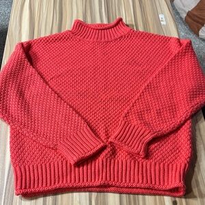 Elegant Scarlet Women's Turtleneck Sweater